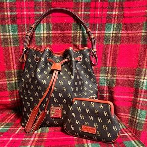 Dooney & Bourke Gretta Drawstring bag and Gretta Large Frame Purse